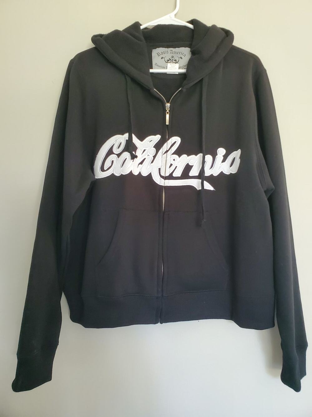 Black Rosio America Graphic Hoodie